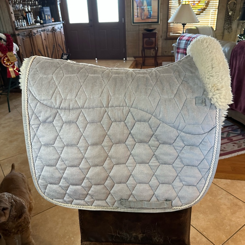 Quilted Gray Saddle Pad